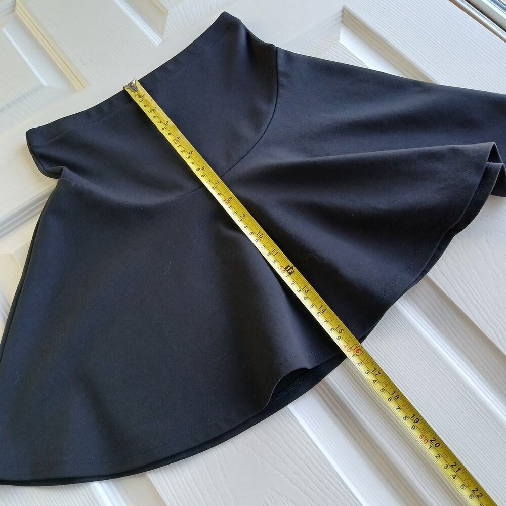 UO Silence+Noise black mini skirt XS repaired preppy goth A-line dark academia - Picture 8 of 9